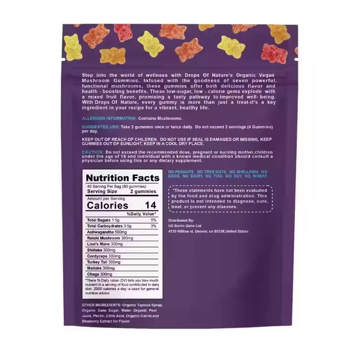 Mushroom Ashwagandha Gummies