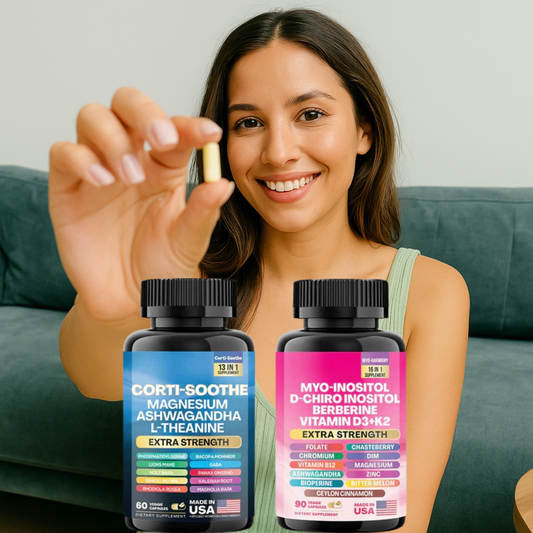 Women's 2-in-1 Corti-Soothe & Myo-Inositol Extra Strength Bundle