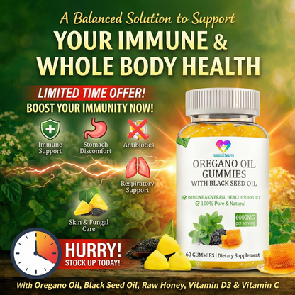 Oil Of Oregano With Black Seed Oil Gummies