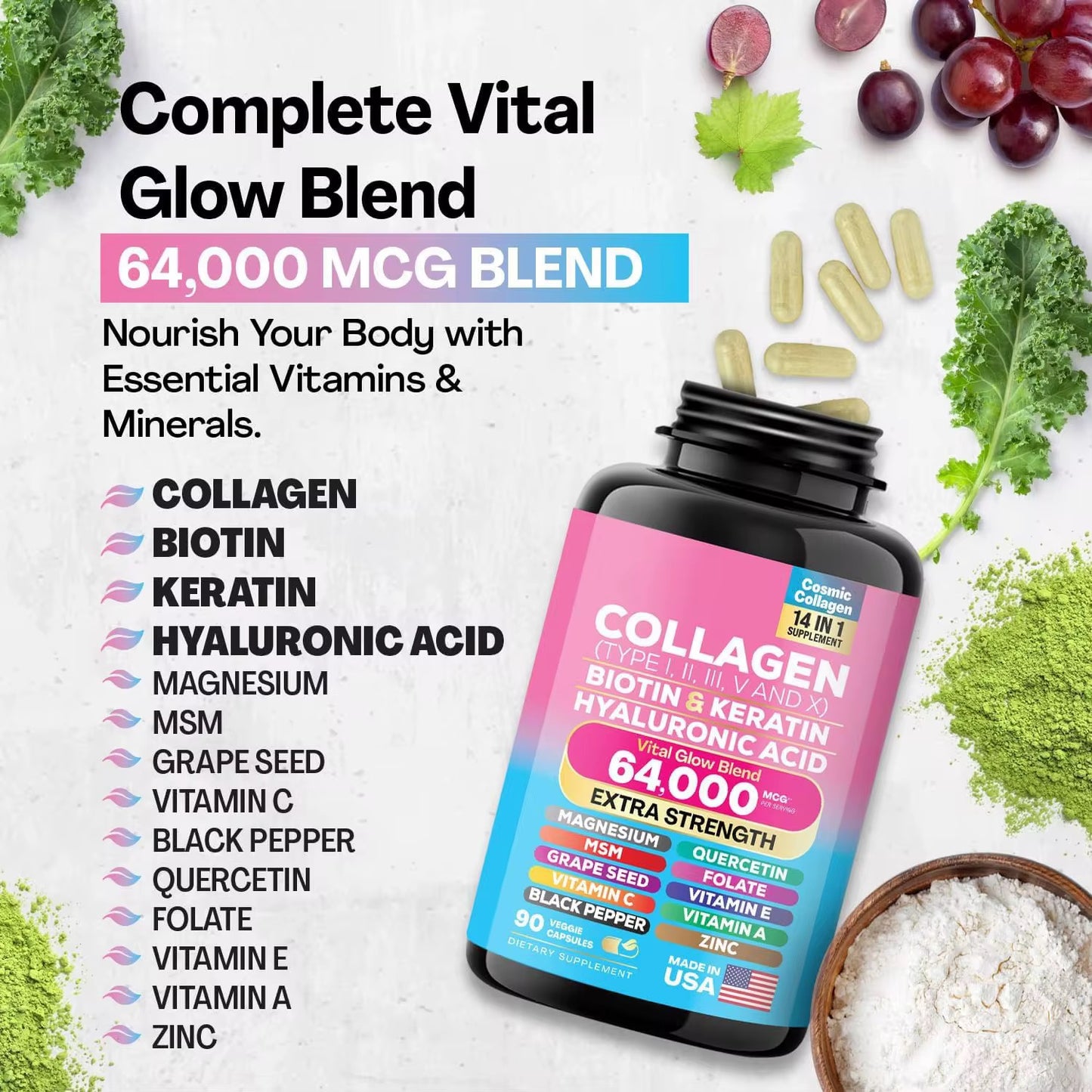 Collagen Beauty Vital Glow Blend Supplement