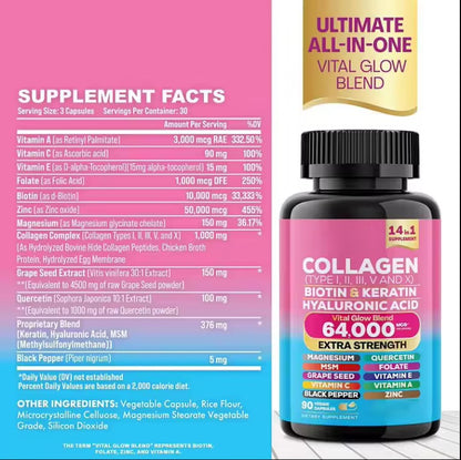 Collagen Beauty Vital Glow Blend Supplement